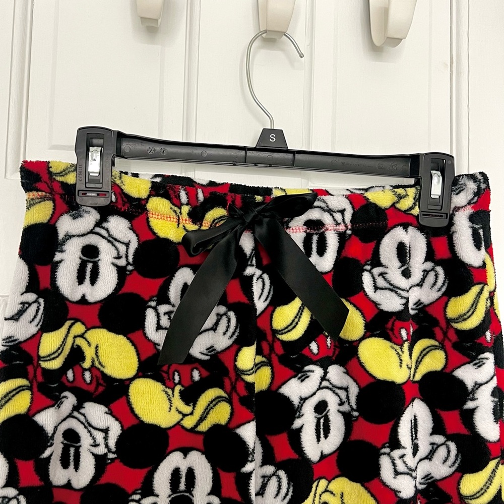 DISNEY plush pajama pants mickey mouse character soft thick fleece lounge pant - Picture 4 of 8